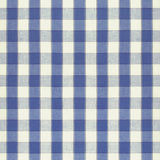 BRUNSCHWIG & FILS 8024138.5.0 CLEMENS CHECK BLUE Fabric - Eade's Wallpaper