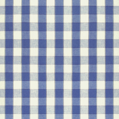 BRUNSCHWIG & FILS 8024138.5.0 CLEMENS CHECK BLUE Fabric - Eade's Wallpaper