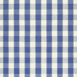 BRUNSCHWIG & FILS 8024138.5.0 CLEMENS CHECK BLUE Fabric - Eade's Wallpaper