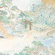 BRUNSCHWIG & FILS MEIJI PRINT 8025117.135.0 in AQUA Fabric -