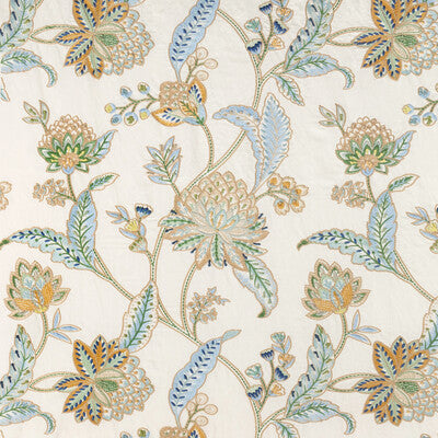 BRUNSCHWIG & FILS TROPEZ EMB 8025122.513.0 in POOL Fabric - 