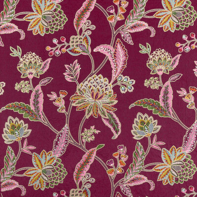 BRUNSCHWIG & FILS TROPEZ EMB 8025122.710.0 in PLUM Fabric - 