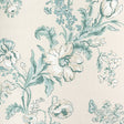 BRUNSCHWIG & FILS MAINTENON PRINT 8025127.13.0 in AQUA Fabri