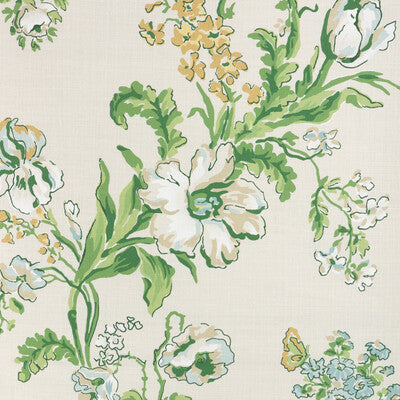 BRUNSCHWIG & FILS MAINTENON PRINT 8025127.340.0 in VERT/SOLE