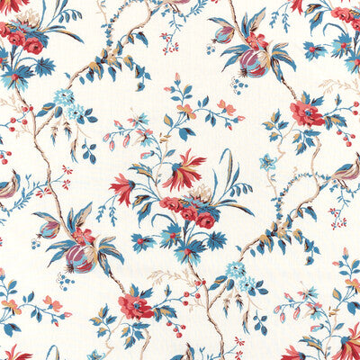 BRUNSCHWIG & FILS LOCKLIN PRINT 8025131.195.0 in RED/BLUE Fa