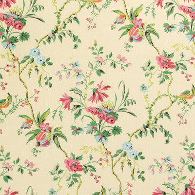 BRUNSCHWIG & FILS LOCKLIN PRINT 8025131.417.0 in CANARY Fabr