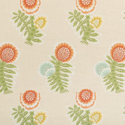 BRUNSCHWIG & FILS KUMALY PRINT 8025132.24.0 in TERRACOTTA Fa