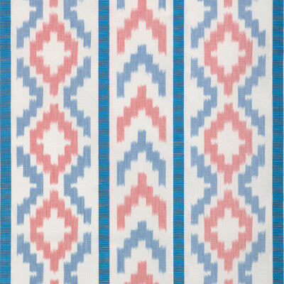 BRUNSCHWIG & FILS SARLAT WARP PRINT 8025135.195.0 in RED/BLU