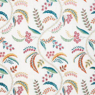 BRUNSCHWIG & FILS GENIVE EMB 8025136.3524.0 in JEWEL Fabric 