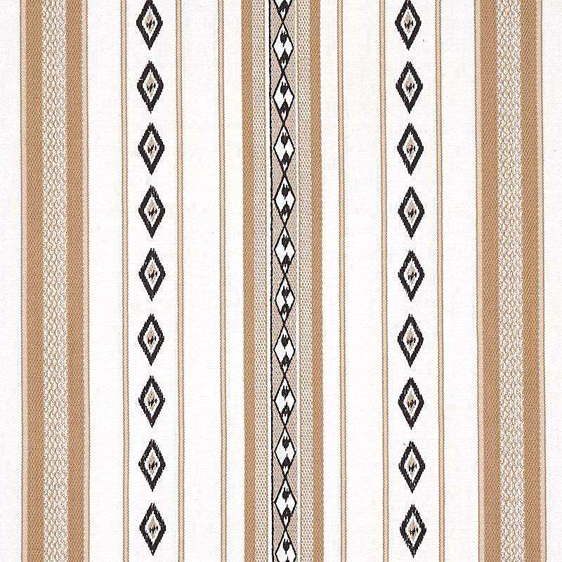 Schumacher 80270 DAKOTA STRIPE in NEUTRAL Fabric - WORLD VIE