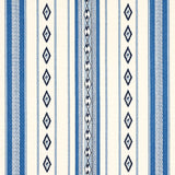 Schumacher 80271 DAKOTA STRIPE in BLUE Fabric - WORLD VIEW I
