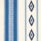Schumacher 80271 DAKOTA STRIPE in BLUE Fabric - WORLD VIEW I