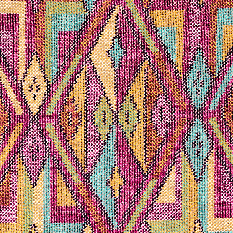 Schumacher Kuzma Magenta Fabric - Eade's Wallpaper