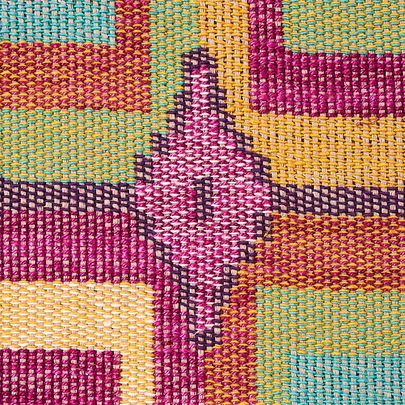 Schumacher Kuzma Magenta Fabric - Eade's Wallpaper