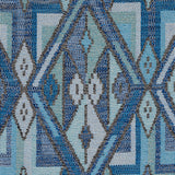 Schumacher Kuzma Blue Fabric - Eade's Wallpaper