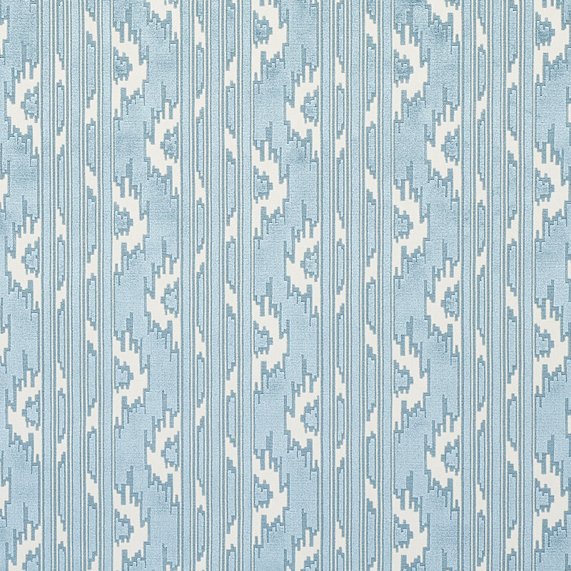 Schumacher Murat Velvet Sky Fabric - Eade's Wallpaper