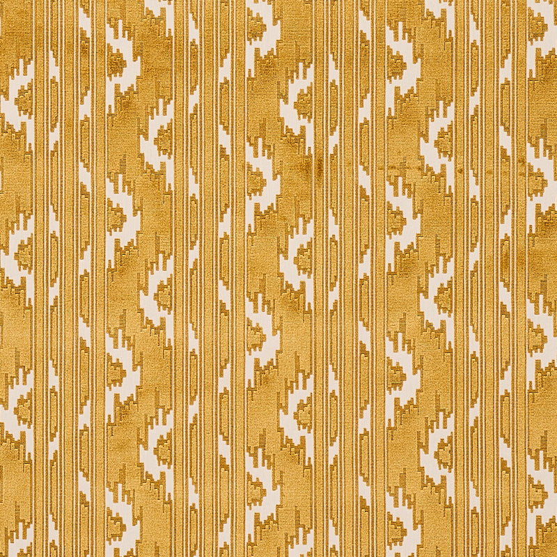Schumacher Murat Velvet Gold Fabric - Eade's Wallpaper