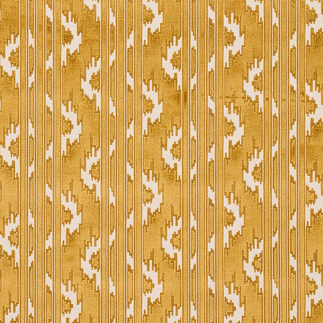 Schumacher Murat Velvet Gold Fabric - Eade's Wallpaper