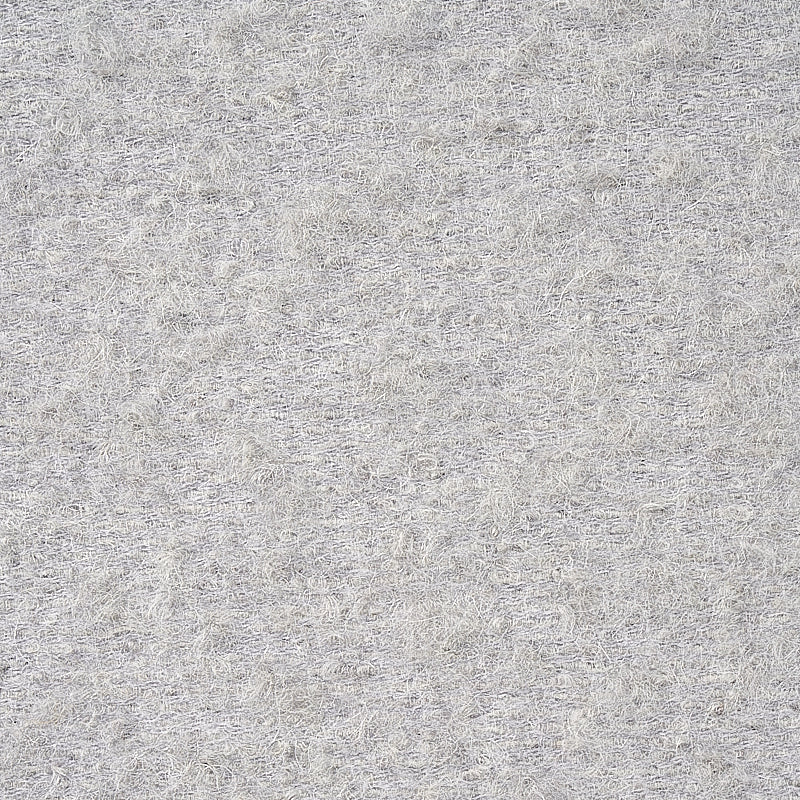 Schumacher Otti Silk Mohair & Wool Light Grey Fabric - Eade's Wallpaper
