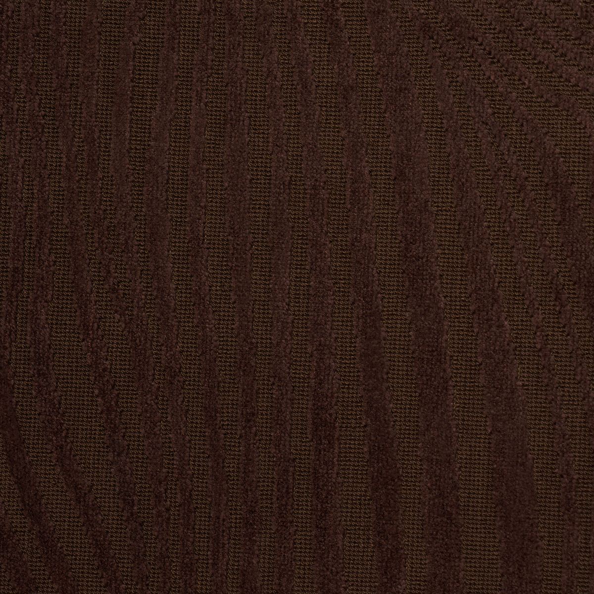 Schumacher Gunta Cut Velvet Espresso Fabric