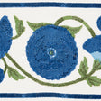 Schumacher 80392 Saranda Flower Embroidery Tape in ROYAL Tri