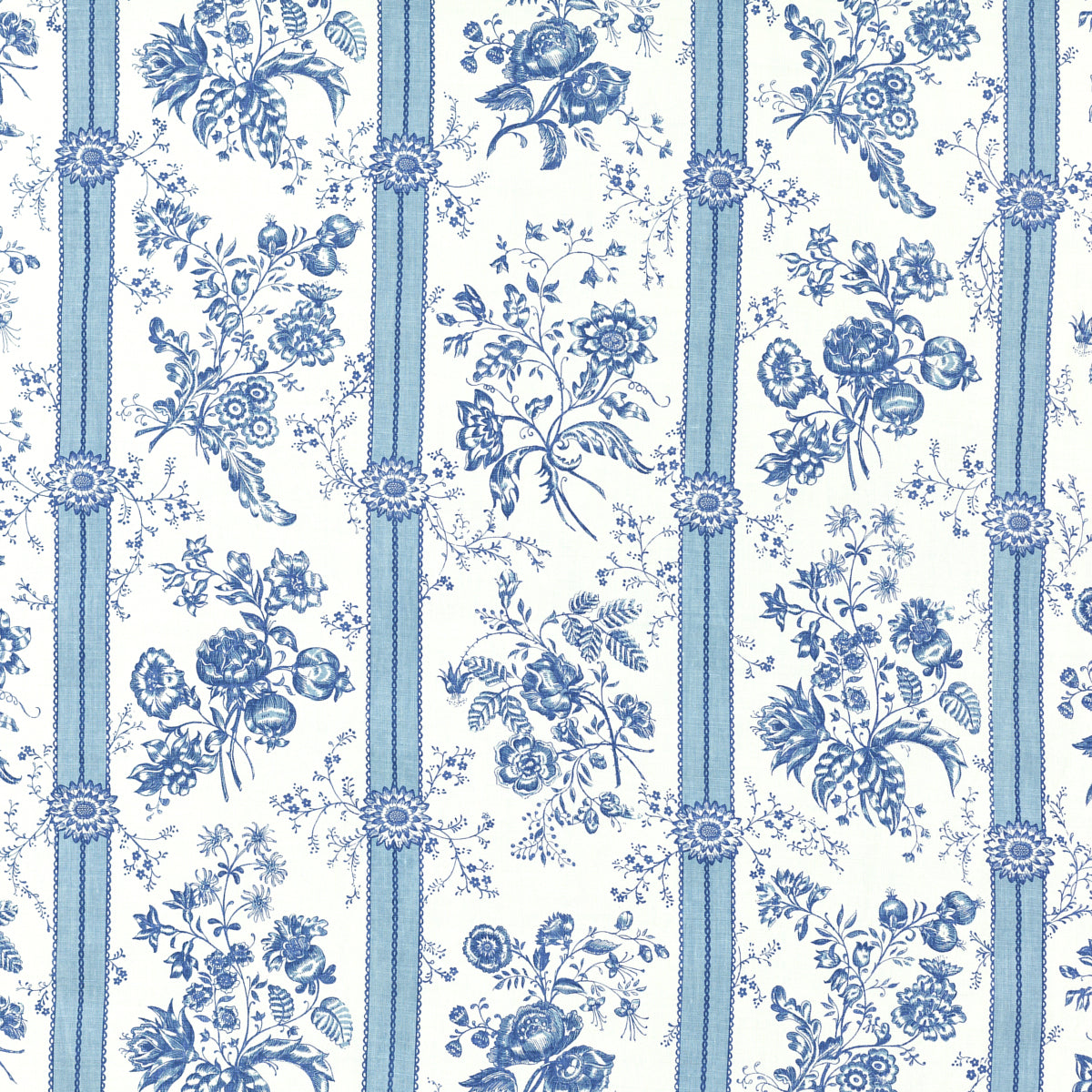 Schumacher 803B39 MADELEINE in DELFT Fabric - RAOUL TEXTILES
