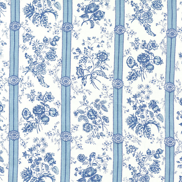 Schumacher 803B39 MADELEINE in DELFT Fabric - RAOUL TEXTILES