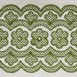Schumacher 80441 Astrid Embroidered Tape in GREEN Trim - NEW