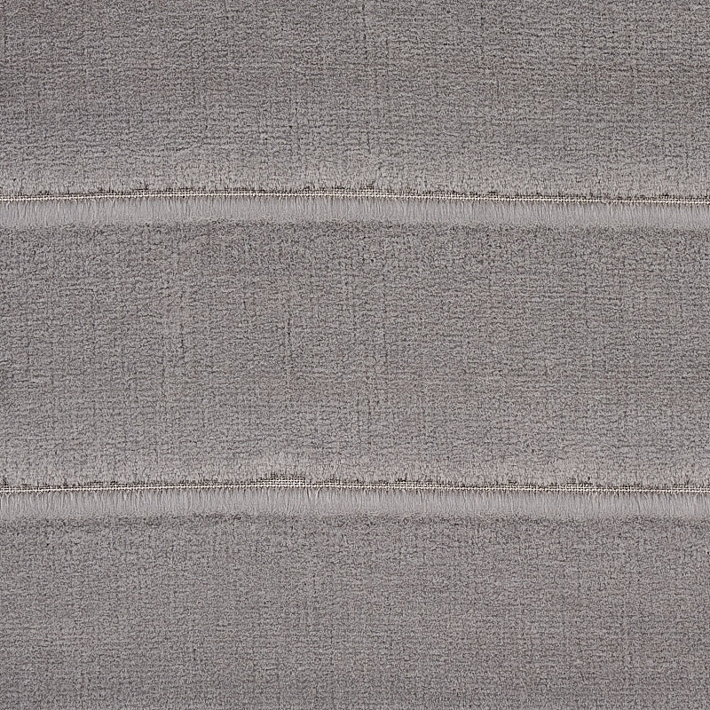 Schumacher Frederika Channeled Velvet Otter Grey Fabric
