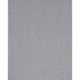 Schumacher Lilly Stripe High Performance Linen Navy & Ivory Fabric - Eade's Wallpaper