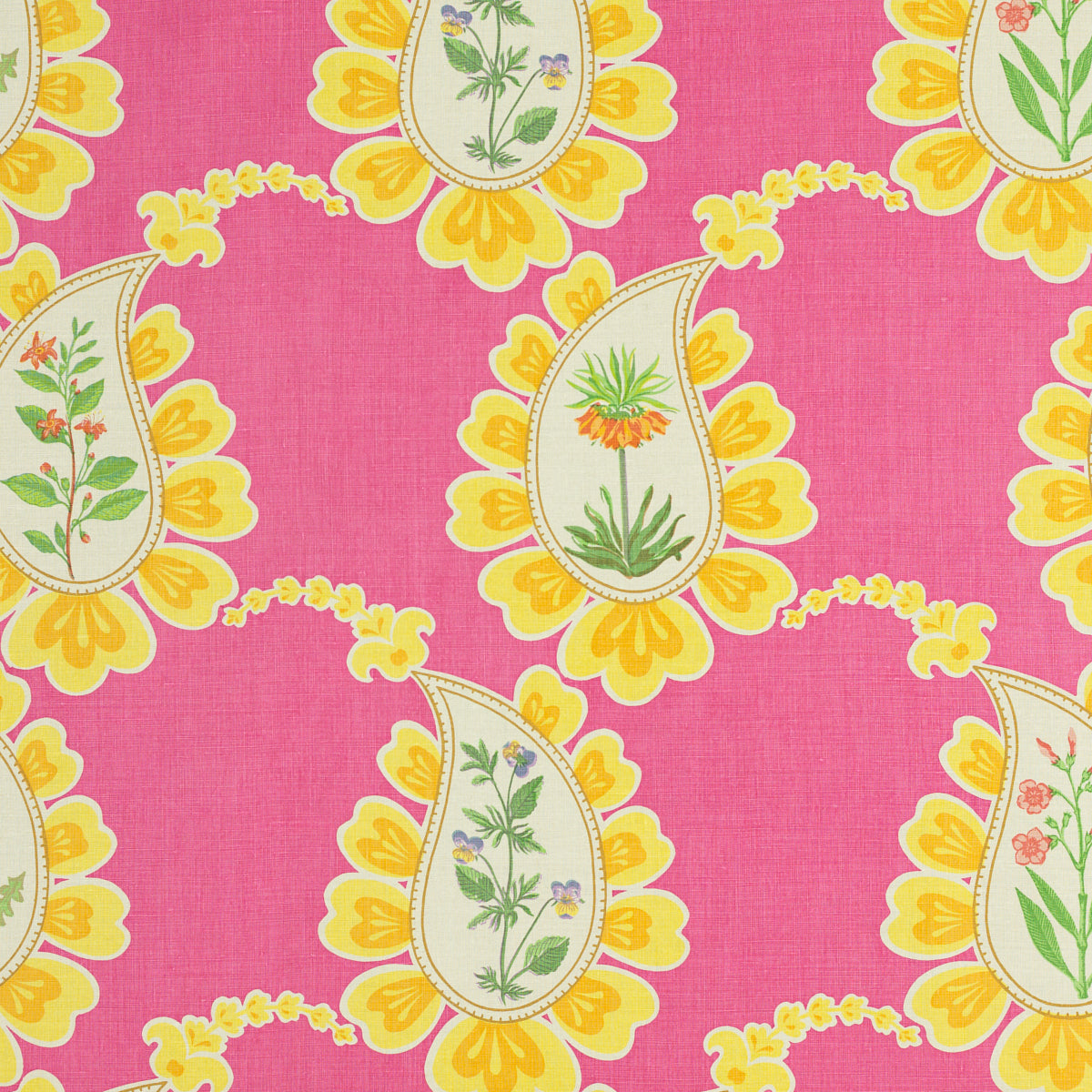 Schumacher 804N83 BOMBAY BY RAOUL in FUCHSIA Fabric - RAOUL 