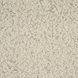 Schumacher Margarete Bouclé Ivory On Charcoal Fabric - Eade's Wallpaper