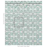 Schumacher Tiraz Velvet Peacock Fabric - Eade's Wallpaper