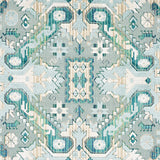 Schumacher Tiraz Velvet Peacock Fabric - Eade's Wallpaper