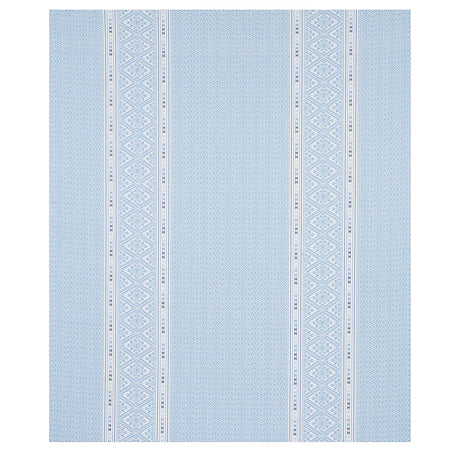 Schumacher Ruiz Jacquard Sky Fabric - Eade's Wallpaper