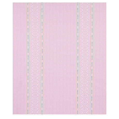 Schumacher Ruiz Jacquard Pink Fabric - Eade's Wallpaper