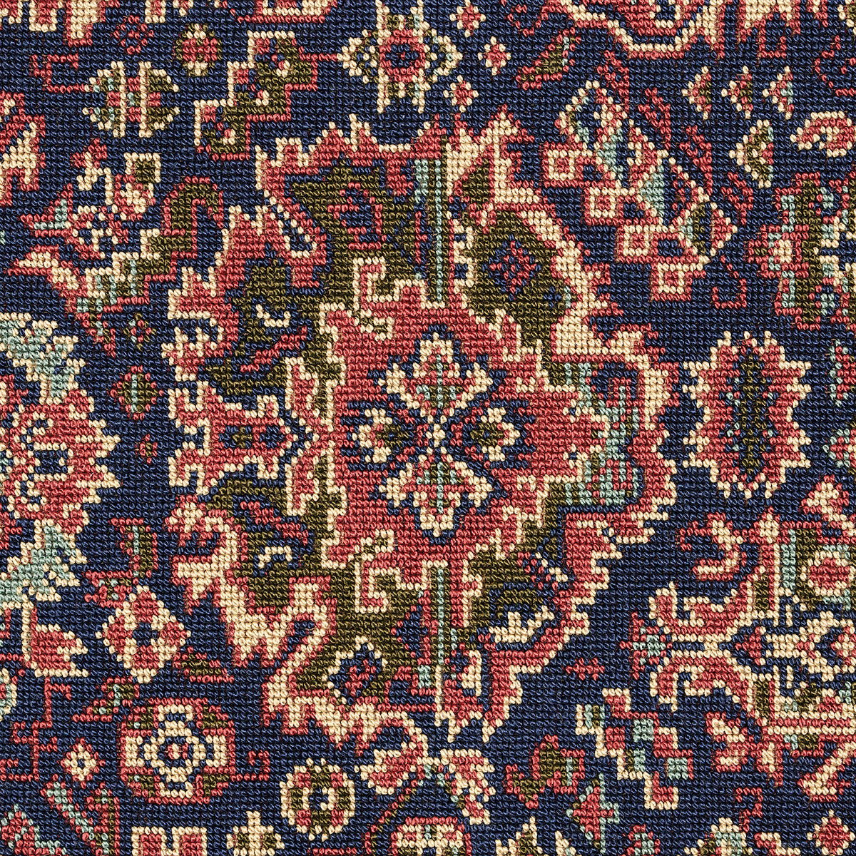 Schumacher Pallay Épinglé Multi Fabric - Eade's Wallpaper