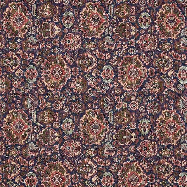 Schumacher Pallay Épinglé Multi Fabric - Eade's Wallpaper