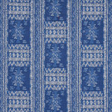 Schumacher Maracena Jacquard Blue Fabric - Eade's Wallpaper