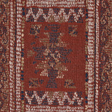 Schumacher Maracena Jacquard Red Fabric - Eade's Wallpaper