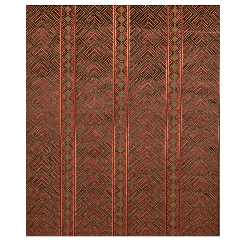 Schumacher Parvin Velvet Copper Fabric - Eade's Wallpaper
