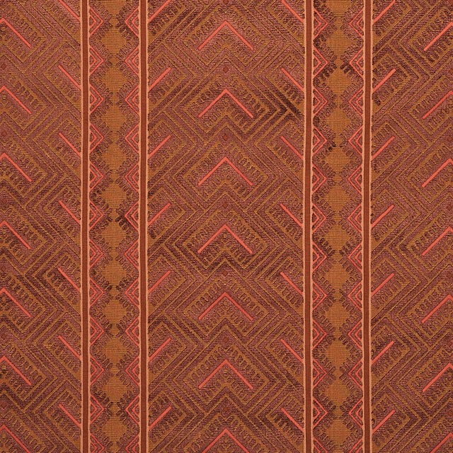 Schumacher Parvin Velvet Copper Fabric - Eade's Wallpaper
