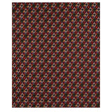 Schumacher Sasha Diamond Ikat Jade And Plum Fabric - Eade's Wallpaper