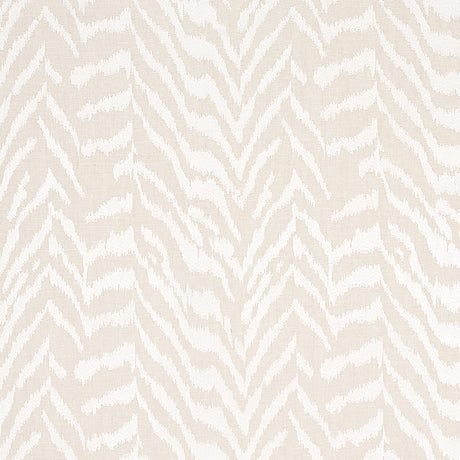 Schumacher Quincy Embroidery On Linen White Fabric - Eade's Wallpaper