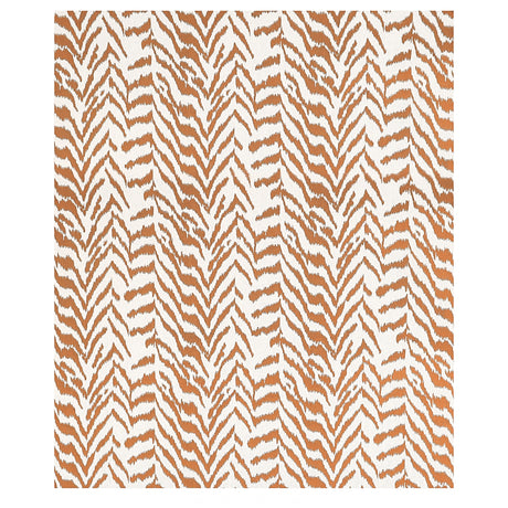 Schumacher Quincy Embroidery On Linen Toast Fabric - Eade's Wallpaper