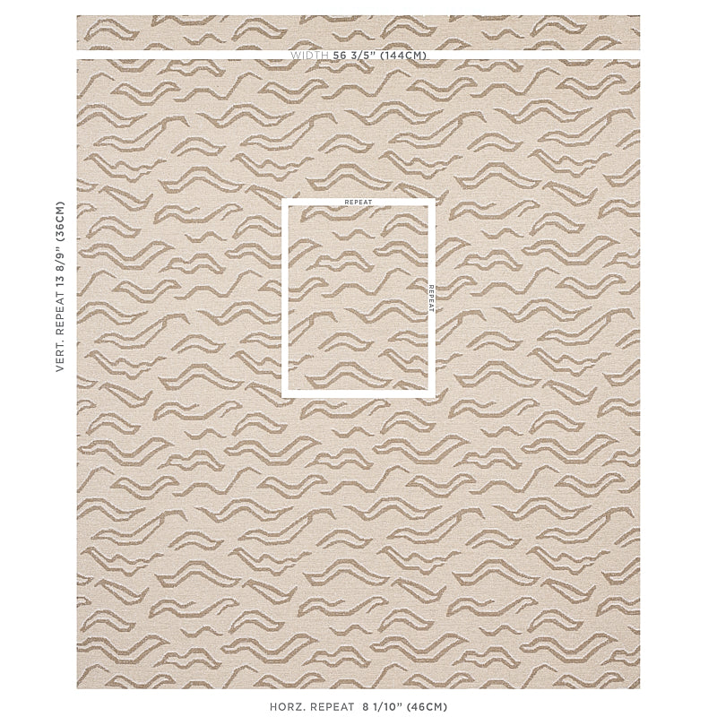 Schumacher Kata Light Neutral Fabric