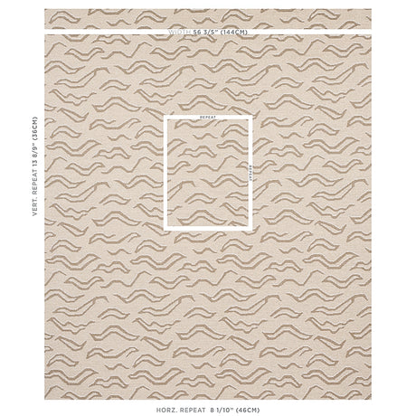 Schumacher Kata Light Neutral Fabric