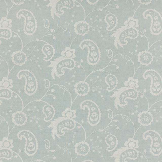 Schumacher 806N67 RAJA in ROBIN'S EGG Fabric - RAOUL TEXTILE