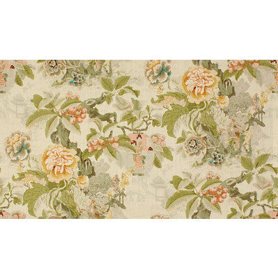 LEE JOFA 807001.LJ.0 CHINESE LANTERN GREENS/ Fabric - Eade's Wallpaper