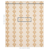 Schumacher Constantine Natural & Ochre Fabric